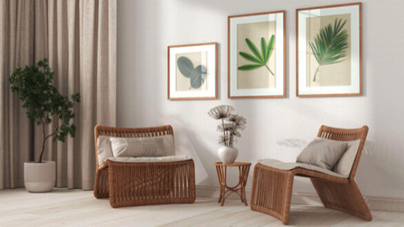 Καναπέδες, καρέκλες γραφείου που προσδίδουν κίνηση και ζωντάνια στον χώρο