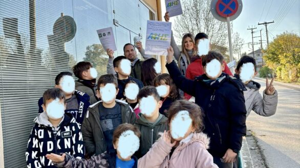 Ανακύκλωση μπαταριών και καπακιών στο δημοτικό σχολείο Δικαίων