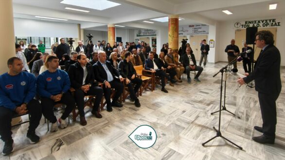 Αυτοπρόσωπη επιβεβαίωση Γ. Βρούτση στην Ορεστιάδα για το Κλειστό “Νίκος Σαμαράς”