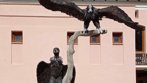 Ένα γλυπτό μαυρόγυπα κοσμεί πλέον το Κέντρο Ενημέρωσης Δαδιάς