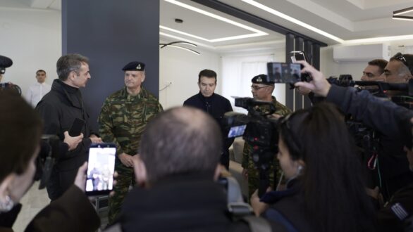 Επίσκεψη Μητσοτάκη σε περιοχές που έχουν πληγεί από πλημμύρες και στον Συνοριακό Σταθμό Κήπων