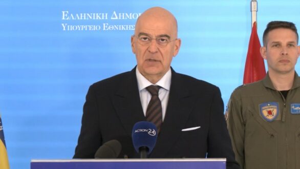 Ν. Δένδιας: Στην Κύπρο η φρεγάτα «Κίμων» και ζεύγος μαχητικών F-16